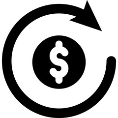 Cashflow Glyph Icon