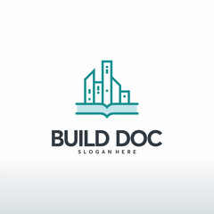 Buildings Document logo designs concept vector, Property symbol, Real estate logo