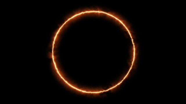 sun annular solar eclipse moving from north west and hold position and pass to south east