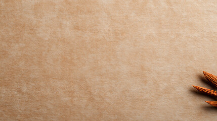 Aged brown rice paper texture background for Chinese painting or Japanese arts with copy space image.