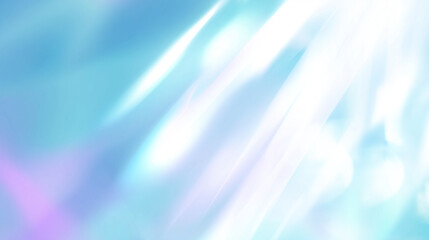 キラキラと輝く青色のプリズムライト背景