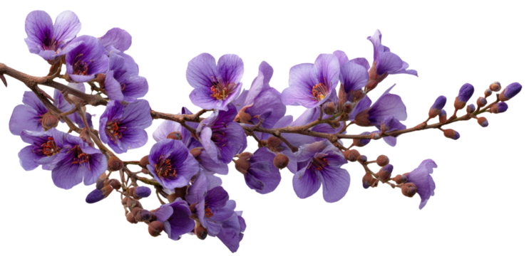 Beautiful purple flowers in full bloom look inviting and fresh