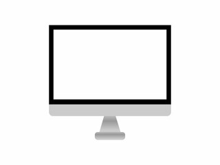 Fototapeta premium Empty computer monitor graphic, perfect for digital design or tech presentations.