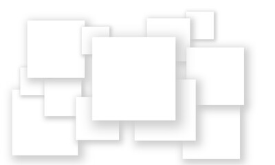 Clustered paper square elements forming abstract soft pattern.