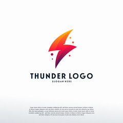 Modern Lightning Thunder logo designs, Electricity logo template, Logo symbol icon