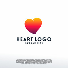 Simple Heart logo designs template, Love logo designs template, Logo symbol icon