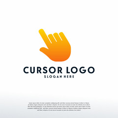 Fototapeta premium Cursor Logo designs template, Online logo symbol, Logo symbol icon