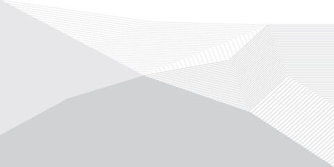 Elegant background design with white and grey line pattern or texture. Luxury horizontal white background for business banner, poster, backdrop, voucher, invite. Vector illustration
