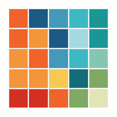 Abstract grid of colored squares representing a data visualization heatmap