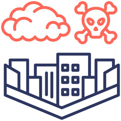 Smog Over City Icon