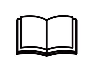 school icon 03C : book, open, blank, paper, page,Stationery, School,