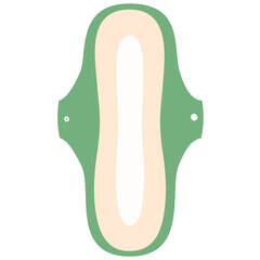 Hand drawn Reusable menstruasi pads illustration, Feminine hygiene products