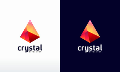 Modern Crystal logo designs vector, Diamond Jewelry Logo template, Logo symbol icon