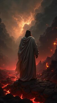Jesus Christ in hell during his 3 days death & ressurection