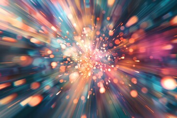 Naklejka premium Abstract Colorful Blurred Lights Background