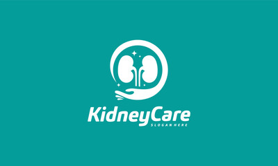 Kidney Care logo designs concept vector, Health Kidney logo template