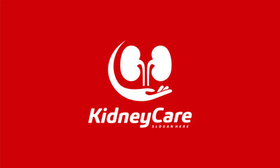Kidney Care logo designs concept vector, Health Kidney logo template