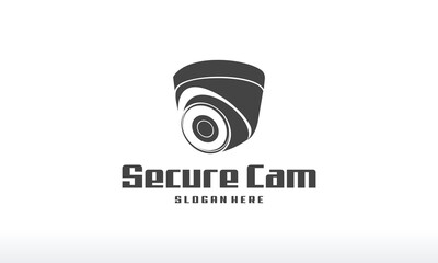 Secure Camera logo designs concept vector, CCTV Silhouette Logo designs template, Logo icon symbol template