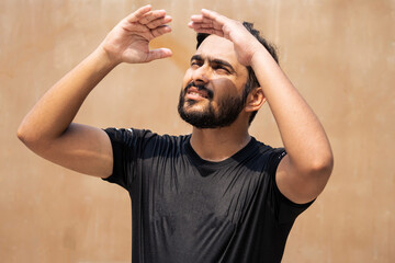 Man Sweating in the Sun: Heat, Fitness, and Summer