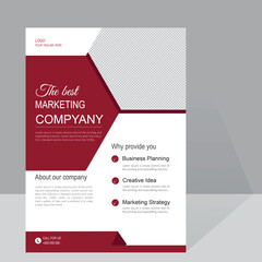 A4 modern business flyer template