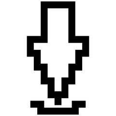 Down Arrow Pixel Art