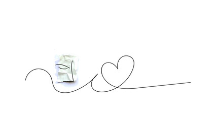 Obraz premium HEART__LINE-03.eps