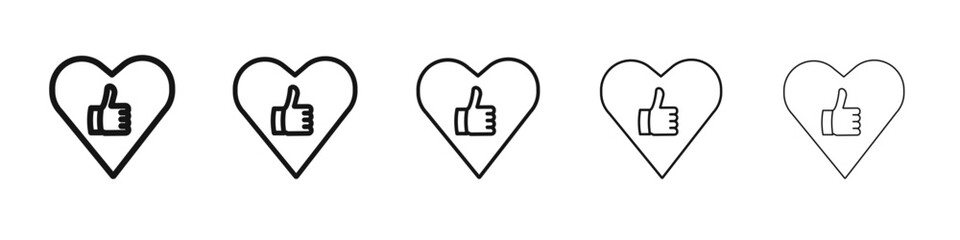 Good health icon flat illustration set logo