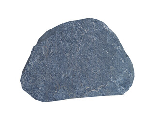 Naklejka na ściany i meble A flat, irregular-shaped slate stone with a rough surface texture