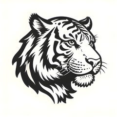 vector tiger head mascot logo