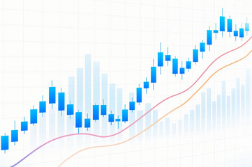 Fototapeta premium stock market graph
