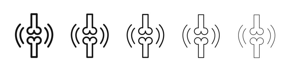 Joint icon flat illustration set logo