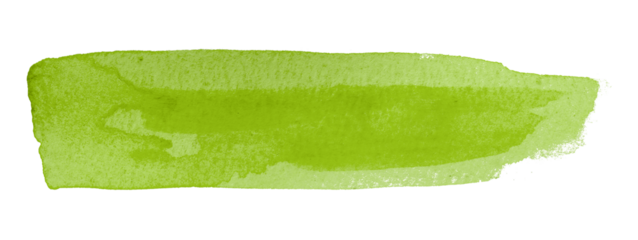 green watercolor background. Artistic hand paint. Isolated on transparent background.