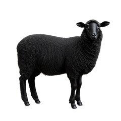black sheep on transparent background