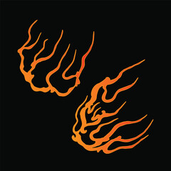 fire flame japanese tattoo traditional