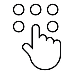 dial line icon design. dial thin black outline symbol vector illustration. editable stroke icon on transparent background.