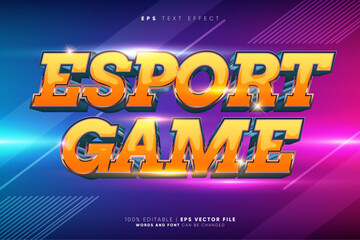 Esport Game 3D Editable Text Effect Style