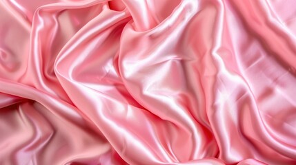 Obraz premium Soft, flowing pink silk fabric (1)