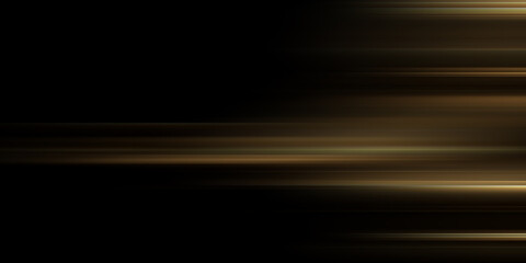 Bright golden horizontal light streaks over a dark black background