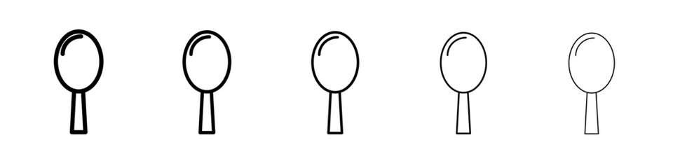 mirror Icon flat illustration set logo