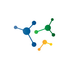 DNA illustration logo vector