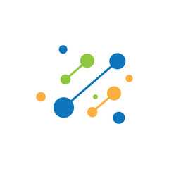 DNA illustration logo vector