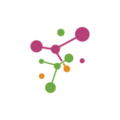 DNA illustration logo vector