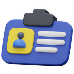 3D ID Badge Icon