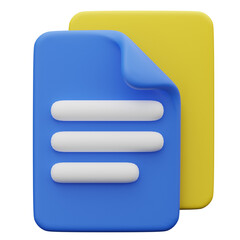 3D Document Icon