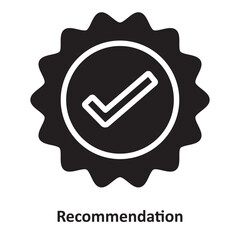 Recommendation Vector Icon which can easily modify or edit