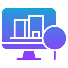 monitoring architecture glyph gradient icon