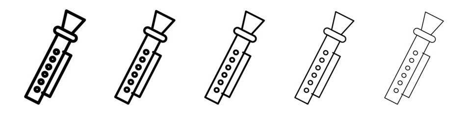piccolo icon flat illustration set logo