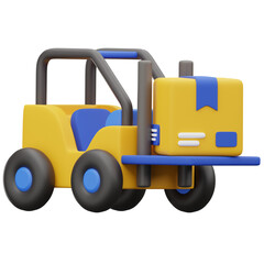 3D Forklift Delivery Icon