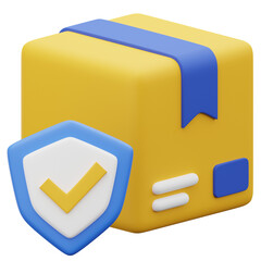 3D Secured Package Icon