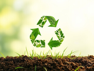 Green recycle symbol 